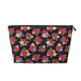 thumbnail image 1 of Picia Red Rose Flower Printed Leather Travel Toiletry Bag,Cosmetic Organizer, Makeup Travel Bag, Durable Travel Pouch, Compact Toiletry Bag, Travel Accessories, 1 of 6