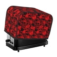 thumbnail image 1 of Picia Red Skulls 3 Print 2 Slice Toaster Cover , Toaster Protector Dustproof Kitchen Appliance Cover, Kitchen Appliance Dustproof Protector, 1 of 7