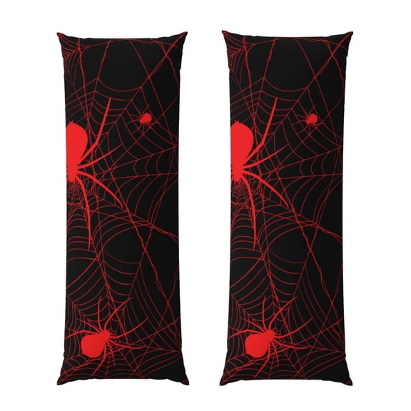 Picia Red Spider On The Web Body Pillow Cover - Super Soft Microfiber 20x54 Body Pillow Case - Envelope Closure, Wrinkle, Stain Resistant Body Pillow Cover,Elegant Bedding