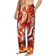 thumbnail image 1 of Picia Red Sun Flame Fox Mens Soft Woven Cotton Elastic Waistband Sleep Pajama Pant Lounge Sleep Pant With Pockets And Drawstring-X-Large, 1 of 9