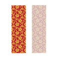 thumbnail image 1 of Picia Red Vintage Flowers Pattern Cooling Towels (40"x12") Cool Towel, Cold Towel, Microfiber Soft Breathable Chilly Ice Towel, 1 of 9