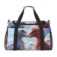 thumbnail image 1 of Picia Red And White Bird Couple Print Travel Duffle Bag,Weekender Bags for Women with Shoe Compartment, Gym Duffel Bag with Wet Pocket, Hospital Bags for Labor and Delivery, 1 of 7