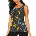 thumbnail image 1 of Picia Repair tools (2) Pattern Women's Workout Tank Top,Breathable Activewear,Slim Fit Athletic Top,Versatile Workout Moisture-wicking top-X-Large, 1 of 7