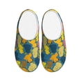 thumbnail image 1 of Picia Retro Boho Elephants for Women's Lamb-hug Comfy Fleece House Slippers Memory Foam, Slip-on House Shoes Indoor Outdoor-39/40, 1 of 7