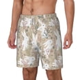 thumbnail image 1 of Picia Retro Bunny Flower pattern Mens Swim Trunks with Compression Liner Stretch Beach Shorts Quick Dry with Zipper Pockets No-Chafing Board Shorts-Small, 1 of 9