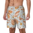 thumbnail image 1 of Picia Retro Floral Butterfly pattern Mens Swim Trunks with Compression Liner Stretch Beach Shorts Quick Dry with Zipper Pockets No-Chafing Board Shorts-Small, 1 of 9
