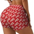 thumbnail image 1 of Picia Retro Lobsters Printed Workout Shorts for Women Seamless Scrunch Butt Lifting High Waisted Yoga Gym Booty Running Moisture-wicking Short Pants-Large, 1 of 9