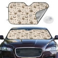 thumbnail image 1 of Picia Retro Rooster Curved Windshield Sunshade Accordion Folding Style Auto Shade for Car Truck SUV Van Blocks UV Ray Sun Visor Protector -Medium, 1 of 7