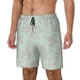 thumbnail image 1 of Picia Retro Snake pattern Mens Swim Trunks with Compression Liner Stretch Beach Shorts Quick Dry with Zipper Pockets No-Chafing Board Shorts-XX-Large, 1 of 9