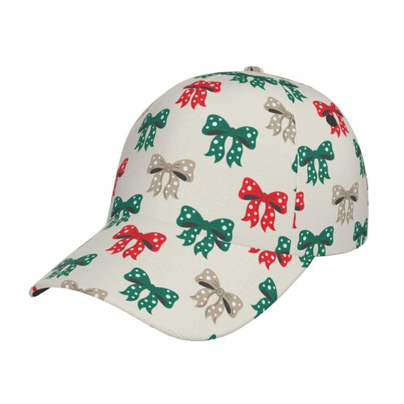 Picia Retro bows Pattern Trucker Low Profile Hat Men Women Baseball Cap Dad Hat Adjustable Unconstructed Plain Cap