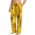 thumbnail image 1 of Picia Ripe Yellow Lemon Mens Soft Woven Cotton Elastic Waistband Sleep Pajama Pant Lounge Sleep Pant With Pockets And Drawstring-X-Large, 1 of 9