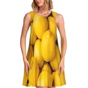 chinese dress ladies Women Lemon Print Button Down Dress main image 1