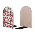 thumbnail image 1 of Picia Rocket Pattern Pattern Wood Bookends for Shelves,Non-slip Bookends, Heavy Duty Wooden Bookend Support,1 Pair, 1 of 8