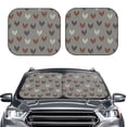 thumbnail image 1 of Picia Rooster 2 Piece Car Windshield Sun Shade Foldable | Foldable Sun Shield for Front Window Blocks UV Rays and Keeps Your Vehicle Cool-Small, 1 of 7