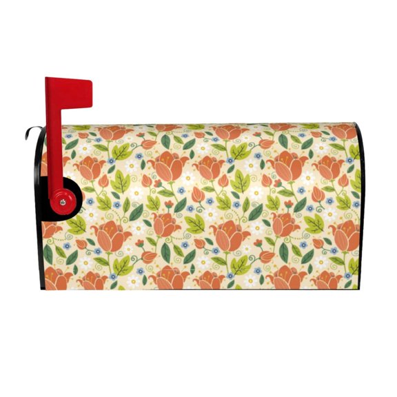Picia Rose Daisy Magnetic Mailbox Cover Standard Size-21x18 in