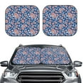 thumbnail image 1 of Picia Rose Flowers 2 Piece Car Windshield Sun Shade Foldable | Foldable Sun Shield for Front Window Blocks UV Rays and Keeps Your Vehicle Cool-Small, 1 of 7