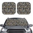 thumbnail image 1 of Picia Rose Flowers 2 Piece Car Windshield Sun Shade Foldable | Foldable Sun Shield for Front Window Blocks UV Rays and Keeps Your Vehicle Cool-Small, 1 of 7