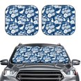 thumbnail image 1 of Picia Rose Flowers 2 Piece Car Windshield Sun Shade Foldable | Foldable Sun Shield for Front Window Blocks UV Rays and Keeps Your Vehicle Cool-Small, 1 of 7