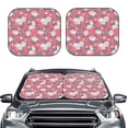 thumbnail image 1 of Picia Rose Flowers 2 Piece Car Windshield Sun Shade Foldable | Foldable Sun Shield for Front Window Blocks UV Rays and Keeps Your Vehicle Cool-, 1 of 7