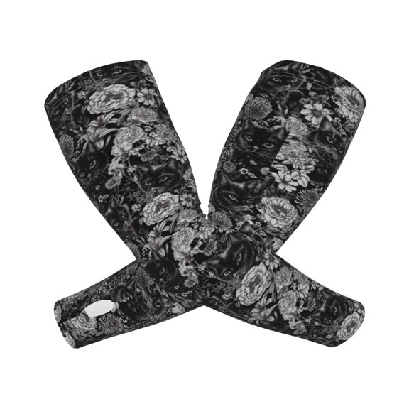 Picia Rose Flowers Arm Sleeves for Men and Women - Tattoo Cover Up UPF 50+ Cooling Sports Sleeve for Basketball Golf Football-One Size