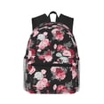 thumbnail image 1 of Picia Rose Flowers Large Capacity Backpack Classic Style Backpack Casual Backpack Water-Resistant School Work Travel Outdoor Backpack, 1 of 8