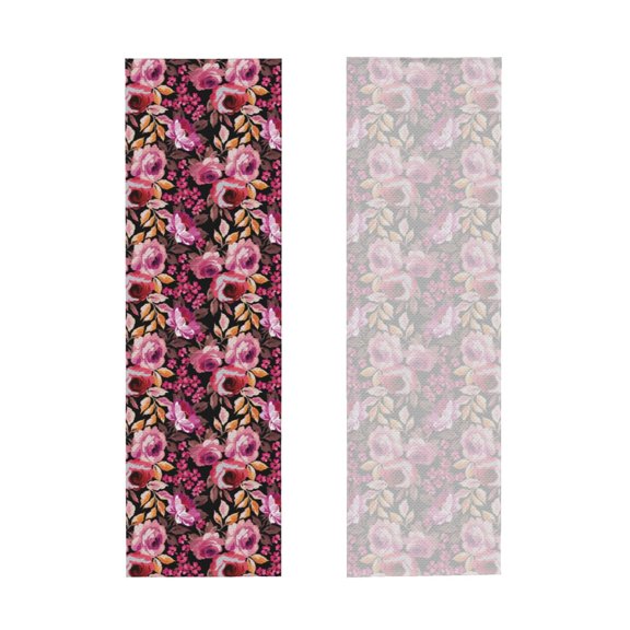 Picia Rose Flowers Pattern Cooling Towels (40"x12") Cool Towel, Cold Towel, Microfiber Soft Breathable Chilly Ice Towel