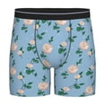 thumbnail image 1 of Picia Rose Flowers Pattern Men's Athletic Long Leg Briefs , Performance Stretch Underwear，Moisture-Wicking, 1 of 7