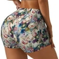 thumbnail image 1 of Picia Rose Flowers Printed Workout Shorts for Women Seamless Scrunch Butt Lifting High Waisted Yoga Gym Booty Running Moisture-wicking Short Pants-Medium, 1 of 9