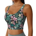 thumbnail image 1 of Picia Rose Flowers Sports Bra for Women,Padded Strappy Sports Bras Medium Support Yoga Bra with Removable Cups,Running Yoga Bra-XX-Large, 1 of 9