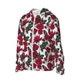 thumbnail image 1 of Picia Rose Flowers Women's Men's UPF 50+ Sun Protection Hoodie Shirt Long Sleeve SPF Fishing Outdoor UV Hiking Lightweight Shirts-3X-Large, 1 of 9