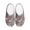 thumbnail image 1 of Picia Rose Flowers for Women's Lamb-hug Comfy Fleece House Slippers Memory Foam, Slip-on House Shoes Indoor Outdoor-46/47, 1 of 7
