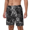 thumbnail image 1 of Picia Rose Flowers pattern Mens Swim Trunks with Compression Liner Stretch Beach Shorts Quick Dry with Zipper Pockets No-Chafing Board Shorts-Medium, 1 of 9