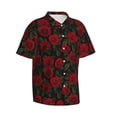 thumbnail image 1 of Picia Rose Gentle Cotton Regular Fit Short Sleeve Casual Hawaiian Shirt for Men-Large, 1 of 9