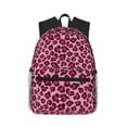 thumbnail image 1 of Picia Rose Leopard Print Large Capacity Backpack Classic Style Backpack Casual Backpack Water-Resistant School Work Travel Outdoor Backpack, 1 of 8