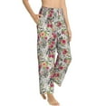 thumbnail image 1 of Picia Roses Mixed Zebra Womens Soft Woven Cotton Elastic Waistband Sleep Pajama Pant Lounge Sleep Pant With Pockets And Drawstring-Small, 1 of 9