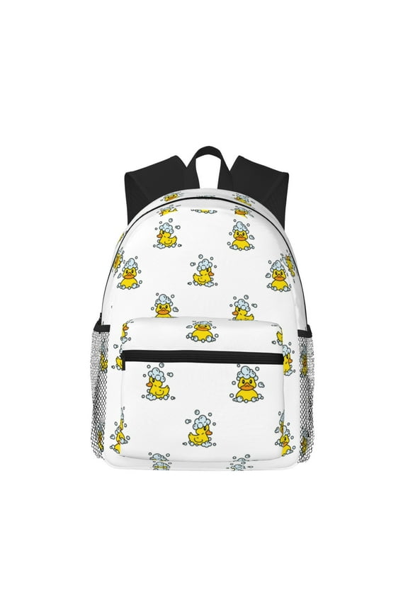 Rubber Duck Showe Large Capacity Backpack Classic Style Backpack Casual Backpack Water-Resistant School Work Travel Outdoor Backpack