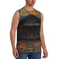 thumbnail image 1 of Picia Rustic Cabin Autumn Forest mens Cotton Tank Undershirts , Moisture-wicking Ribbed Tanks, Lightweight Cotton Tank Undershirts-X-Large, 1 of 8