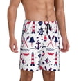 thumbnail image 1 of Picia Sailing Marine Travel Pajama Shorts for Men, Men's Pajama Bottoms, Sleepwear,Short Pajama Pants-XX-Large, 1 of 9