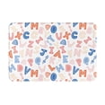 thumbnail image 1 of Picia Scandinavian Alphabet Pattern Flannel Doormat – 16x24 Inch Non-Slip Indoor Mat, Absorbent & Quick-Dry Rug for Entryway, Bathroom, Kitchen, and Bedroom, Machine Washable, 1 of 7