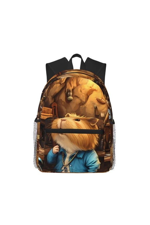 Scientist Guinea Pig Large Capacity Backpack Classic Style Backpack Casual Backpack Water-Resistant School Work Travel Outdoor Backpack