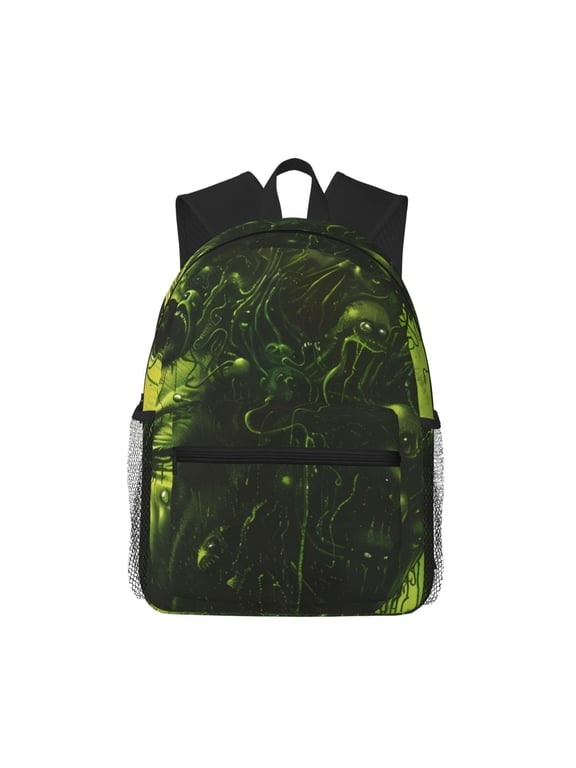 Screaming Horror Art Large Capacity Backpack Classic Style Backpack Casual Backpack Water-Resistant School Work Travel Outdoor Backpack