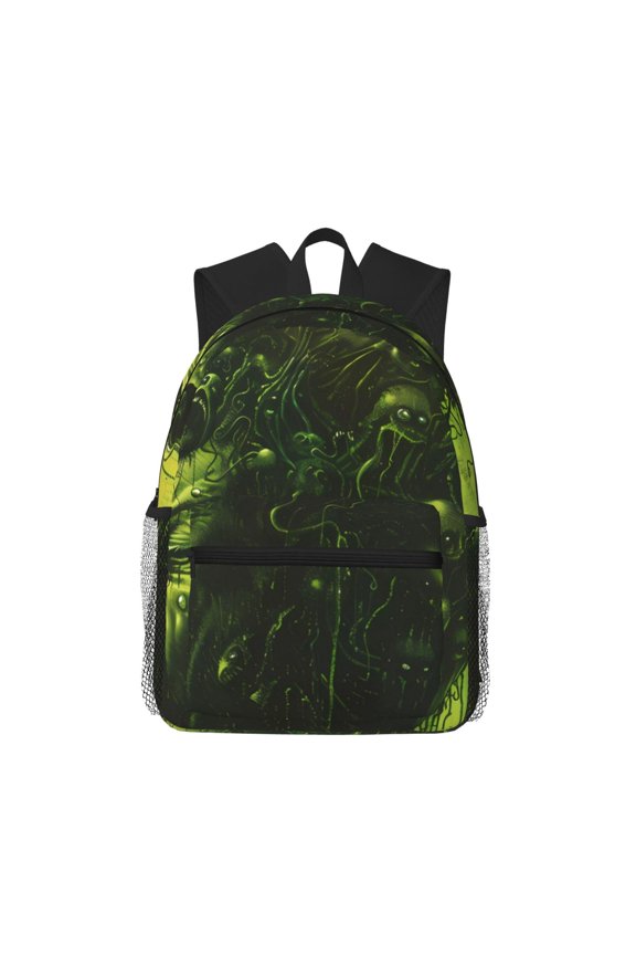 Screaming Horror Art Large Capacity Backpack Classic Style Backpack Casual Backpack Water-Resistant School Work Travel Outdoor Backpack