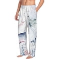 thumbnail image 1 of Picia Sea Animals Mens Soft Woven Cotton Elastic Waistband Sleep Pajama Pant Lounge Sleep Pant With Pockets And Drawstring-Small, 1 of 9