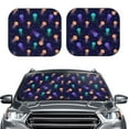 thumbnail image 1 of Picia Sea Jellyfish 2 Piece Car Windshield Sun Shade Foldable | Foldable Sun Shield for Front Window Blocks UV Rays and Keeps Your Vehicle Cool-Large, 1 of 7