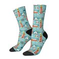thumbnail image 1 of Picia Sea Lighthouse Print Athletic Socks for Men & Women – Cushioned Moisture-Wicking Crew Socks for Sports, Running, and Training, Soft & Breathable Size 5-11, 1 of 6