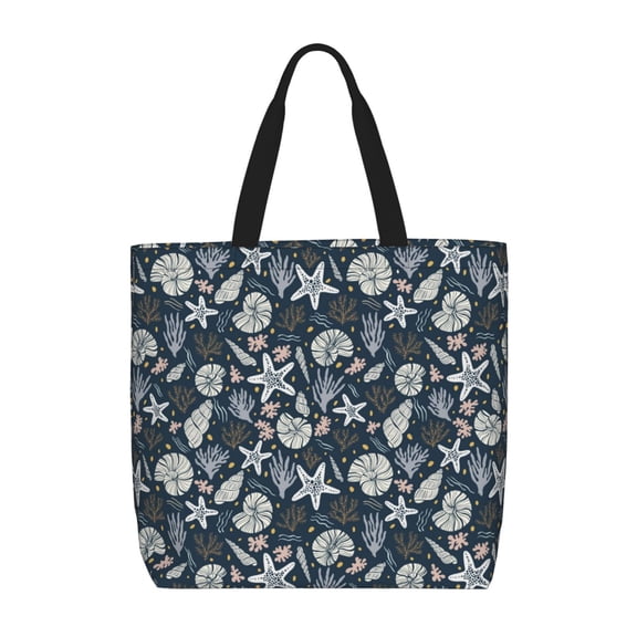 Picia Sea Shells 1 for Tote Bag for Women with Zipper, Gym Tote with Compartments, Laptop Work Tote Nurse Dance Yoga Bag for Sport, Travel