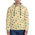 thumbnail image 1 of Picia Sea Turtle And Whale Pattern Casual Men's Hoodie - Lightweight Hooded Sweatshirt with Kangaroo Pocket, Comfortable Pullover for Everyday, Travel-4X-Large, 1 of 7