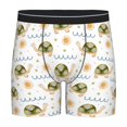 thumbnail image 1 of Picia Sea Turtle Basking in the Sun Pattern Men's Athletic Long Leg Briefs , Performance Stretch Underwear，Moisture-Wicking, 1 of 7