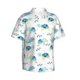 thumbnail image 1 of Picia Sea Turtle Gentle Cotton Regular Fit Short Sleeve Casual Hawaiian Shirt for Men-X-Large, 1 of 9