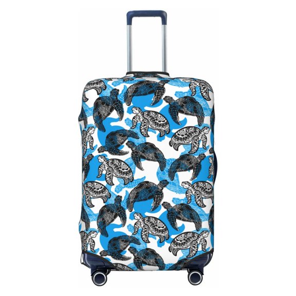 Picia Sea Turtle Life Luggage Protector Cover Thicken Suitcase Protector Cover Fit 18-32 Inch Luggage-X-Large